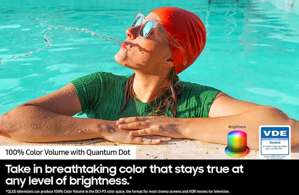 100درصد حجم رنگ با نقاط کوانتومی تلویزیون سامسونگ Q60D