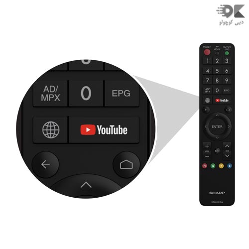 امکانات و قابلیت های تلویزیون 45AE1X   شارپ با رابط کاربری Easy Smart